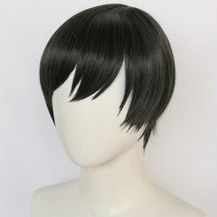 Anime Wig Short Straight Hair Side Bangs Itoshi Cosplay Wig for Halloween
