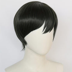 Anime Wig Short Straight Hair Side Bangs Itoshi Cosplay Wig for Halloween