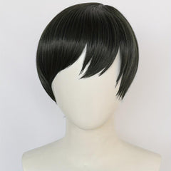 Anime Wig Short Straight Hair Side Bangs Itoshi Cosplay Wig for Halloween