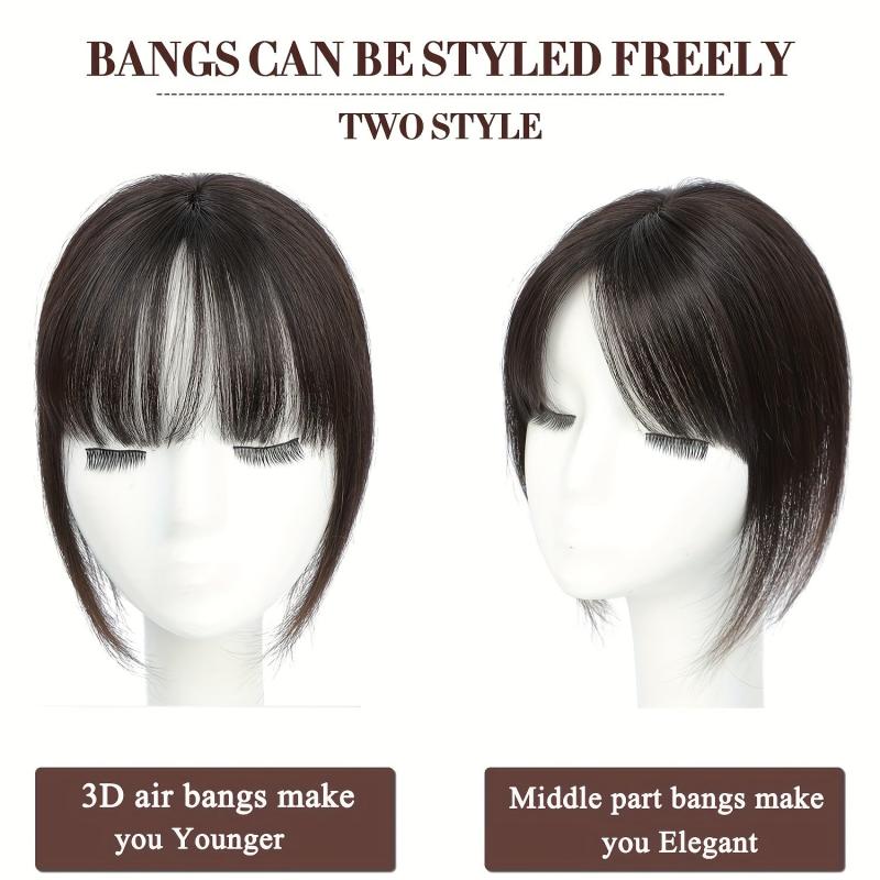 Human Hair Clip In Bangs Hair Pieces For Women