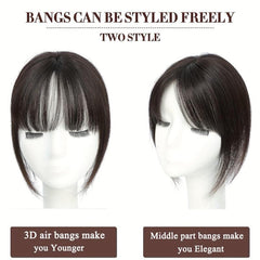 Human Hair Clip In Bangs Hair Pieces For Women