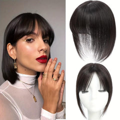 Human Hair Clip In Bangs Hair Pieces For Women