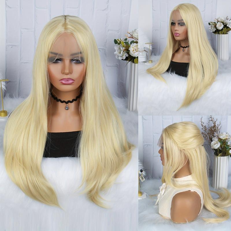 Blonde Lace Front Wig 13x4x1 Synthetic Hair 613 Lace Front Wig Human Hair