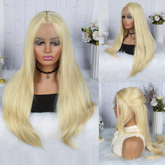 Blonde Lace Front Wig 13x4x1 Synthetic Hair 613 Lace Front Wig Human Hair