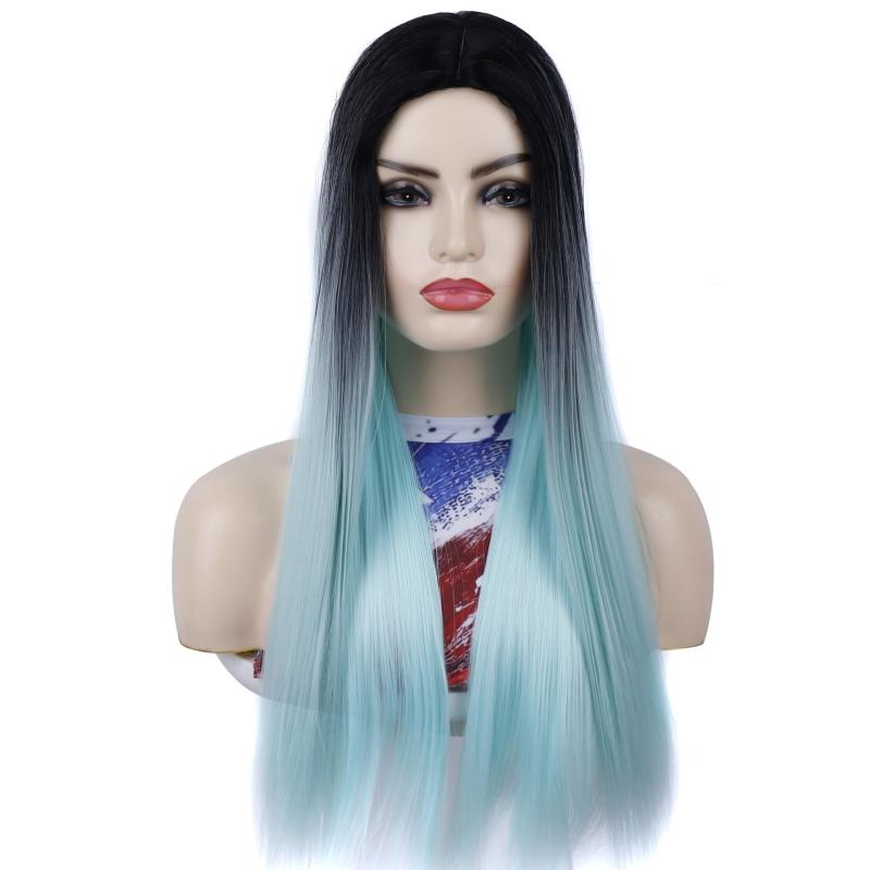 Straight Long Wig For Women 60 Wigs Middle Part Cosplay Wig Halloween Party