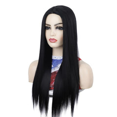 Straight Long Wig For Women 60 Wigs Middle Part Cosplay Wig Halloween Party