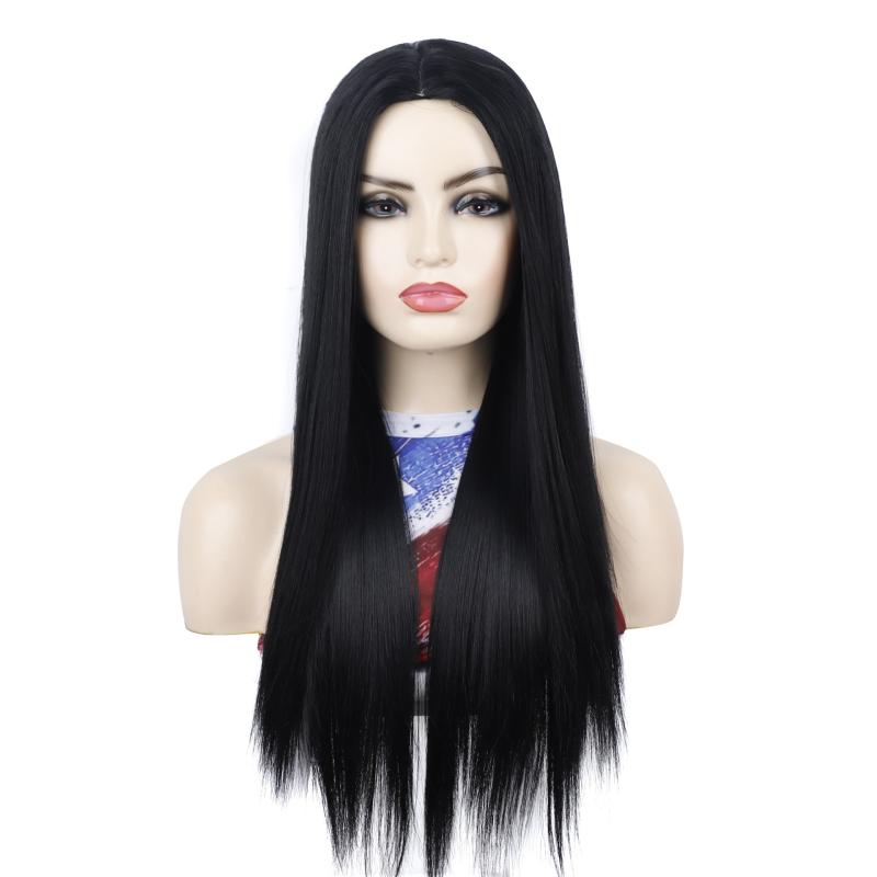 Straight Long Wig For Women 60 Wigs Middle Part Cosplay Wig Halloween Party