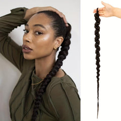 Long Braided Ponytail Extension for Thin or Short Hair
