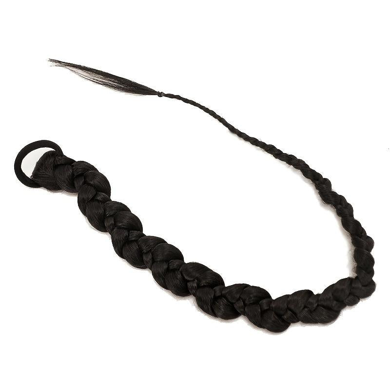 Long Braided Ponytail Extension for Thin or Short Hair