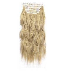 4pcs Long Curly Clip in Hair Extensions Natural Looking Synthetic Hair