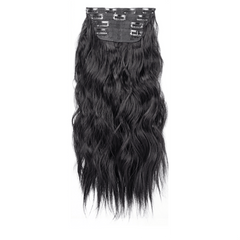 4pcs Long Curly Clip in Hair Extensions Natural Looking Synthetic Hair