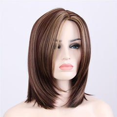 Short Straight Bob Cut Wig Synthetic Wig Beginners Friendly Heat Resistant