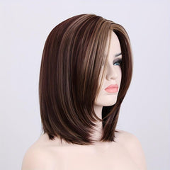 Short Straight Bob Cut Wig Synthetic Wig Beginners Friendly Heat Resistant