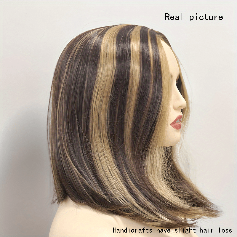 Short Straight Bob Cut Wig Synthetic Wig Beginners Friendly Heat Resistant