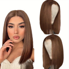 Straight Bob Wig Hair Glueless Bob Wig With Baby Hair Natural Look