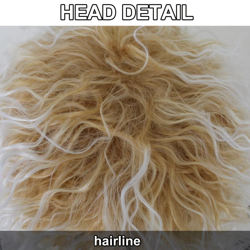 Brown Mixed Wavy Synthetic Cosplay Wig For Party Halloween