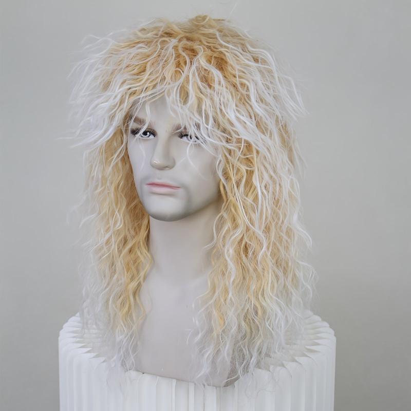 Brown Mixed Wavy Synthetic Cosplay Wig For Party Halloween