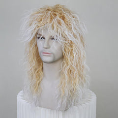 Brown Mixed Wavy Synthetic Cosplay Wig For Party Halloween