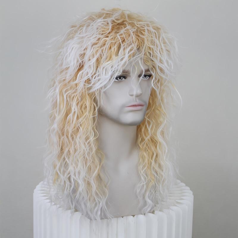 Brown Mixed Wavy Synthetic Cosplay Wig For Party Halloween