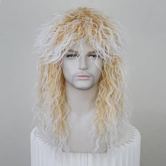 Brown Mixed Wavy Synthetic Cosplay Wig For Party Halloween