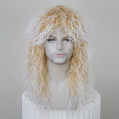 Brown Mixed Wavy Synthetic Cosplay Wig For Party Halloween