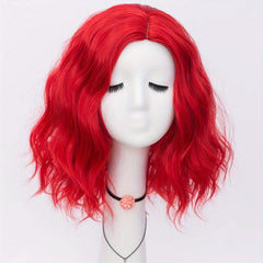 Gray Short Wave Natural Hair Wig with Bangs