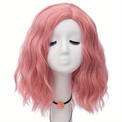 Gray Short Wave Natural Hair Wig with Bangs