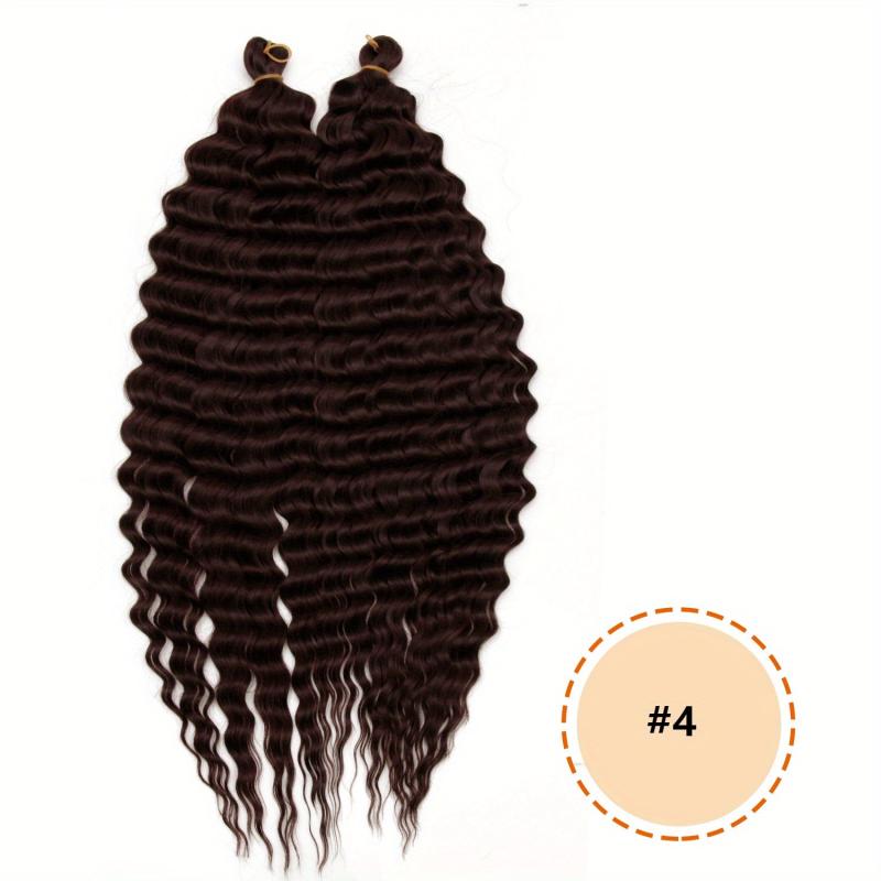 Deep Wave Crochet Hair 3 Pack 60-96 cm Natural Wavy Braiding Curly Crochet Hair