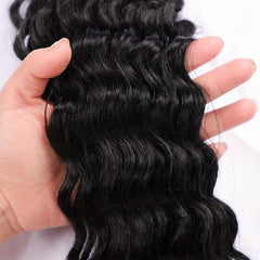 Deep Wave Crochet Hair 3 Pack 60-96 cm Natural Wavy Braiding Curly Crochet Hair