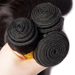 100% Human Hair Body Wave Bundles - Natural Hair Extensions