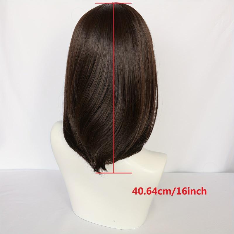 Layered Medium Long Straight Bob Cut Wig Synthetic Wig Heat Resistant