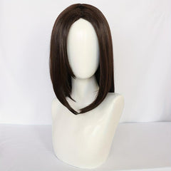 Layered Medium Long Straight Bob Cut Wig Synthetic Wig Heat Resistant