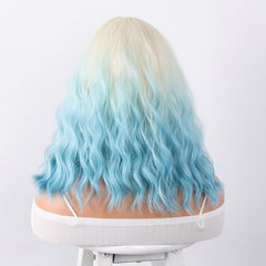 Medium Long Curly Bob Synthetic Wig for Women