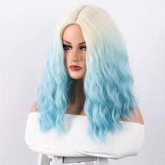 Medium Long Curly Bob Synthetic Wig for Women
