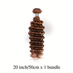 Reddish Brown Deep Wave Bundles 33B Colored Human Hair Weaves