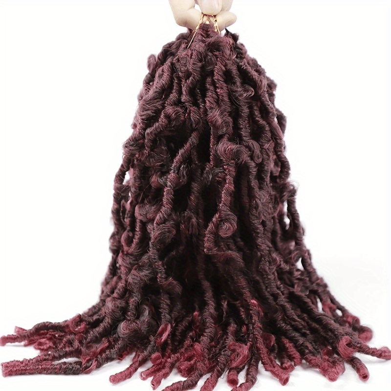 Butterfly Locks Braids Hair Pieces Synthetic Crochet Hair Extensions