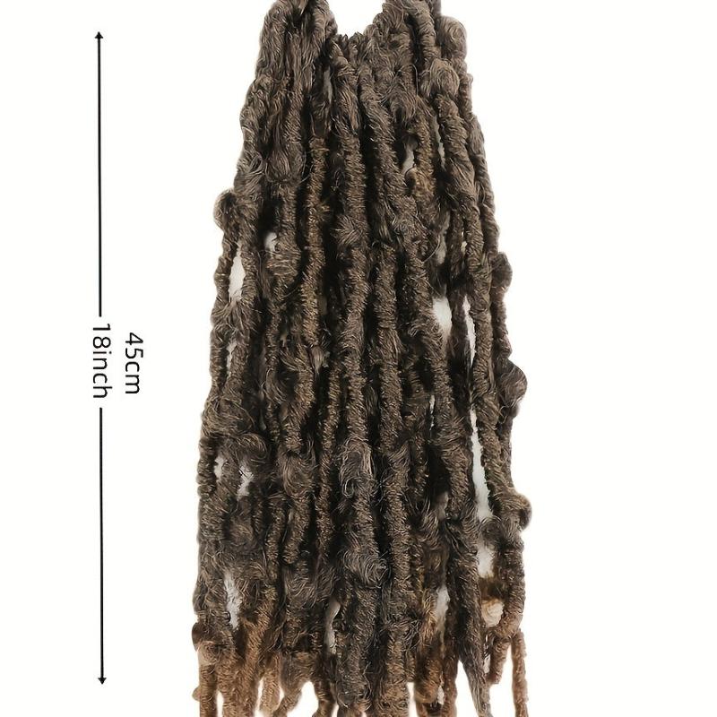Butterfly Locks Braids Hair Pieces Synthetic Crochet Hair Extensions