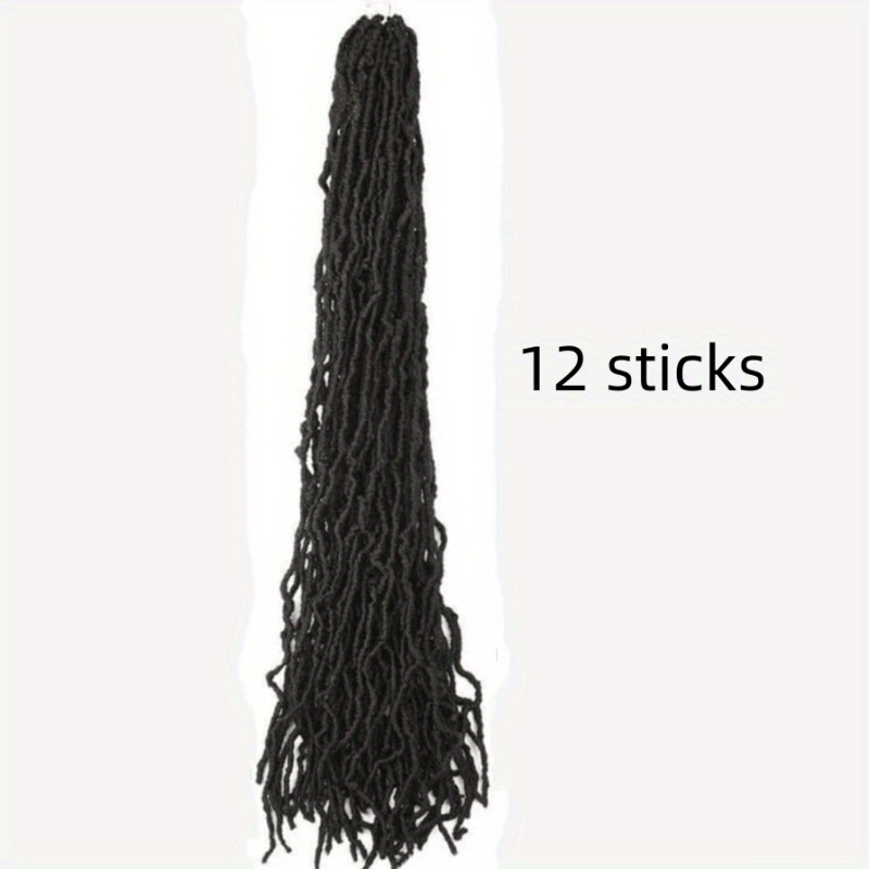 Butterfly Locks Braids Hair Pieces Synthetic Crochet Hair Extensions