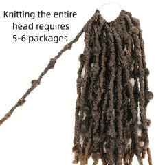 Butterfly Locks Braids Hair Pieces Synthetic Crochet Hair Extensions