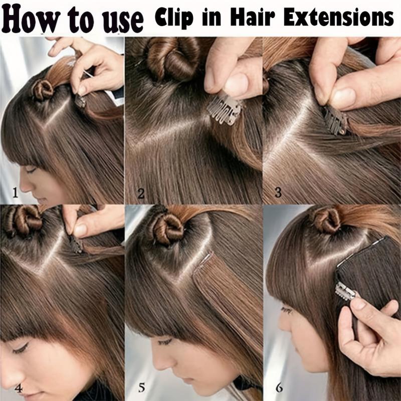 Long Curly Clip In Hair Pieces Synthetic Hair Extensions For Women
