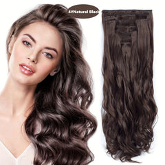 Long Curly Clip In Hair Pieces Synthetic Hair Extensions For Women