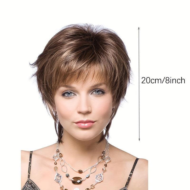 Short Curly Synthetic Wig Ombre Natural Style