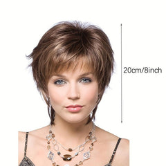 Short Curly Synthetic Wig Ombre Natural Style