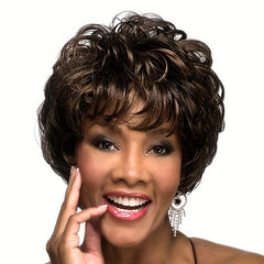 Short Curly Synthetic Wig Ombre Natural Style
