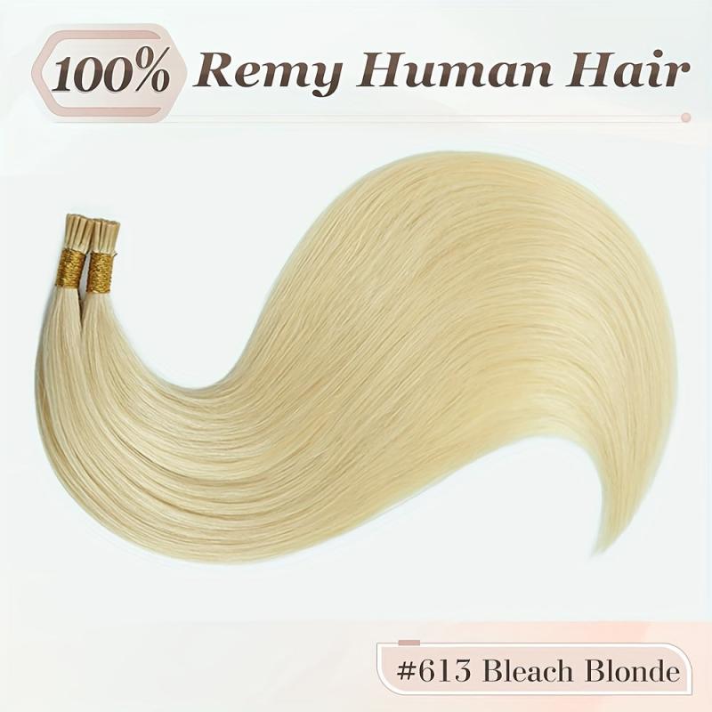 613 Bleach Blonde Pre Bonded Human Hair Extensions