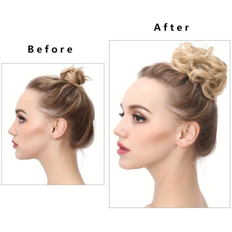 Messy Curly Synthetic Hair Updo for Women and Girls