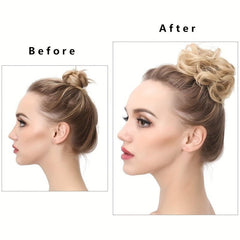 Messy Curly Synthetic Hair Updo for Women and Girls