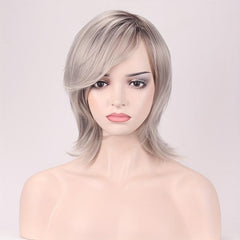 30 48 Cm Ombre Curly Wavy Short Synthetic Wig for Women