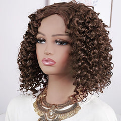 Fluffy African Short Curly Hair Synthetic Wig