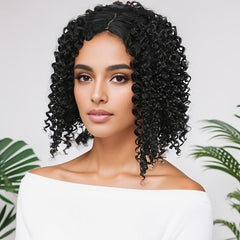 Fluffy African Short Curly Hair Synthetic Wig